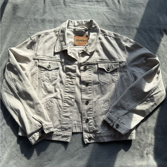Vintage Levi’s White Jean Trucker Jacket - Picture 1 of 7